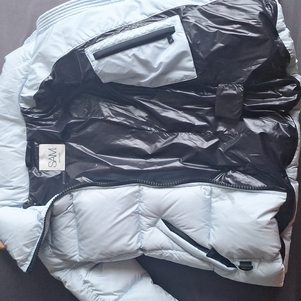 SAM Free Style Powder Blue Puffer Jacket - Picture 11 of 12